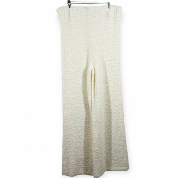 Warm Soft SKIMS Cozy Knit Pants Bone Size 4X5X Plus Size Stretchy Lounge Wear - Picture 5 of 14
